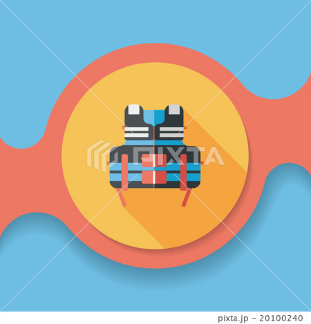 life vest flat icon with long shadow life vest flat icon with long shadow 20100240
