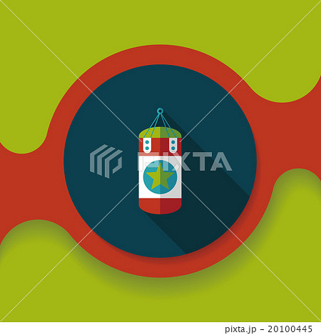 punching bags flat icon with long shadow,eps10 20100445
