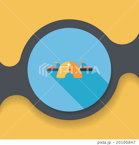 Playground Seesaw flat icon with long shadow Playground Seesaw flat icon with long shadow 20100847