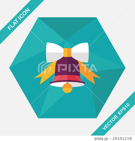 Christmas bell flat icon with long shadow,eps10 Christmas bell flat icon with long shadow,eps10 20101219