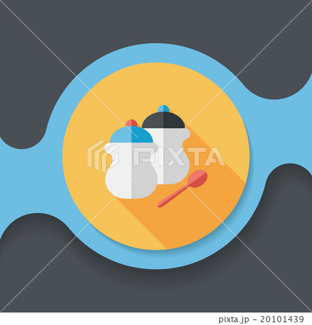 kitchenware pepper bottle flat icon with long shadow,eps10 kitchenware pepper bottle flat icon with long shadow,eps10 20101439