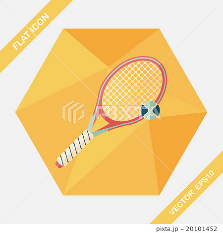 tennis flat icon with long shadow,eps10 20101452