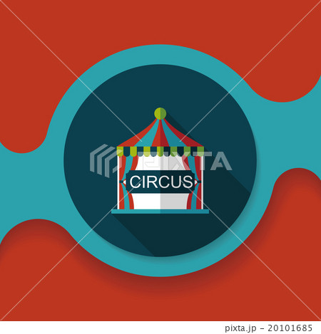 circus flat icon with long shadow,eps10 circus flat icon with long shadow,eps10 20101685