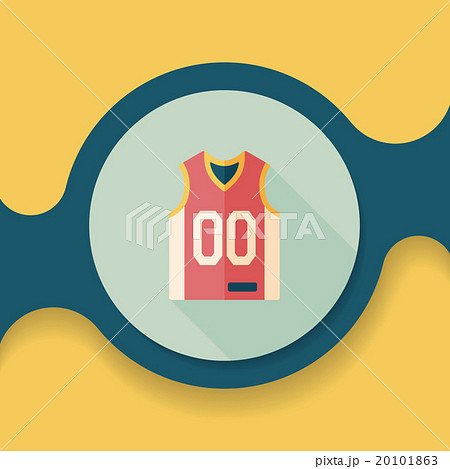 basketball clothing flat icon with long shadow,eps10 20101863