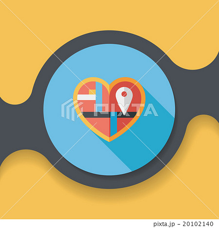 heart shaped wedding invitation flat icon with long shadow,eps10 heart shaped wedding invitation flat icon with long shadow,eps10 20102140