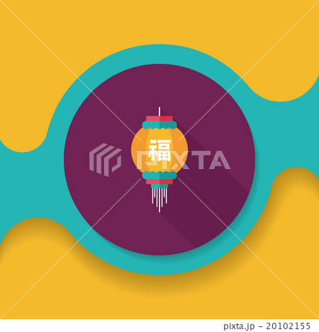 Chinese New Year flat icon with long shadow,eps10, Chinese festi Chinese New Year flat icon with long shadow,eps10, Chinese festi 20102155