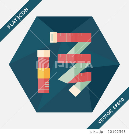 measuring tape flat icon with long shadow,eps10 measuring tape flat icon with long shadow,eps10 20102543