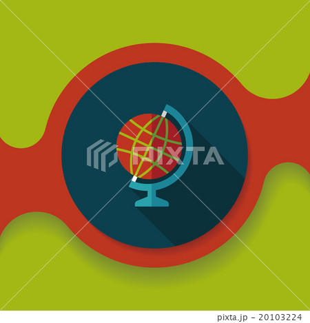globe flat icon with long shadow,eps10 globe flat icon with long shadow,eps10 20103224