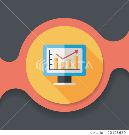 business chart flat icon with long shadow,eps10 business chart flat icon with long shadow,eps10 20103620