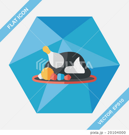 Grill chicken flat icon with long shadow,eps10 Grill chicken flat icon with long shadow,eps10 20104000
