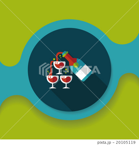 wedding champagne flat icon with long shadow,eps10 wedding champagne flat icon with long shadow,eps10 20105119