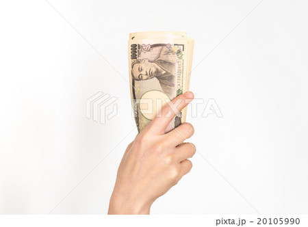 札束をつかむ女性 20105990