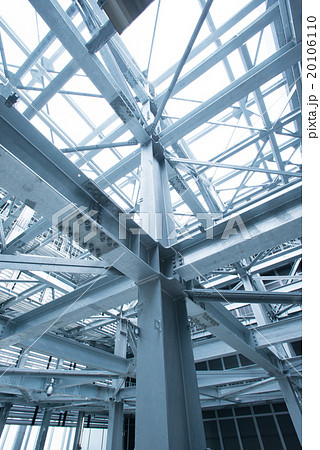 建設現場の鉄骨 建設現場の鉄骨 20106110
