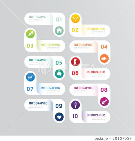 Infographics design options template banner.  20107057