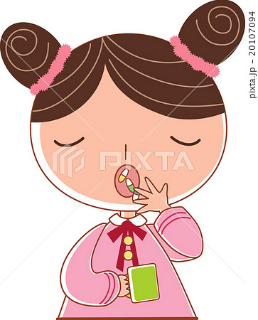 お薬ごっくんのイラスト素材