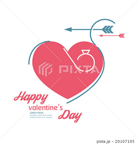 vector linear abstract love symbol design.  20107105