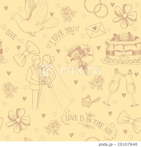 Hand drawn love symbols Hand drawn love symbols 20107640