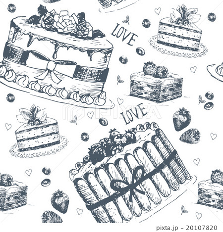 Hand drawn love symbols 20107820