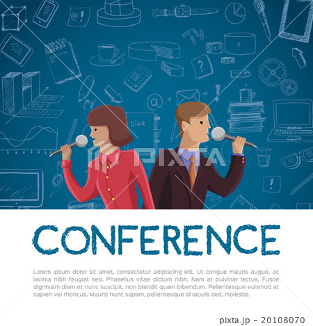 Conference template illustration Conference template illustration 20108070