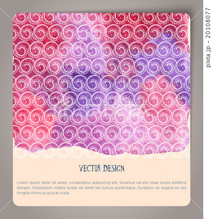 Hand drawn watercolor cards 20108077