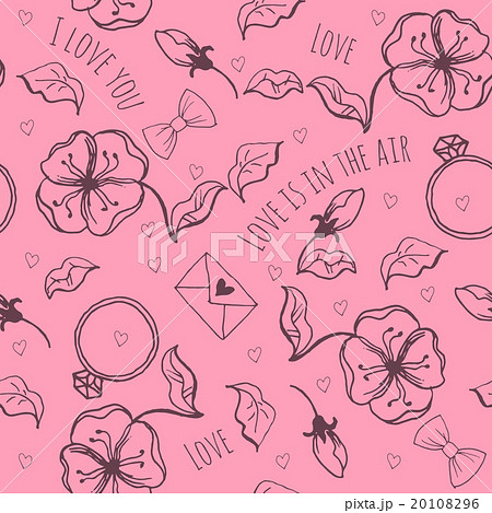 Hand drawn love symbols Hand drawn love symbols 20108296