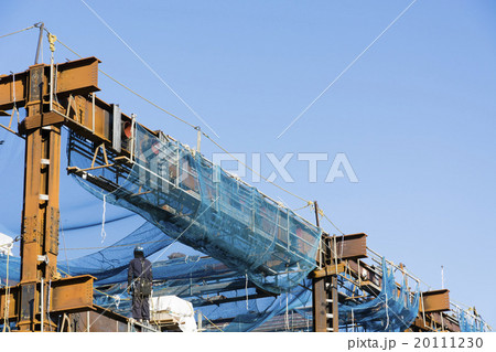 高層ビル建設現場 高層ビル建設現場 20111230