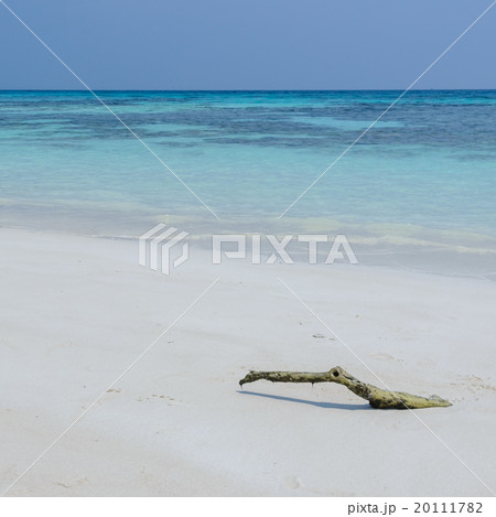 White sand beach and crystal clear water 20111782