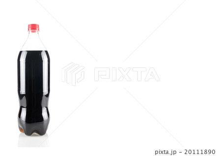 bottle of coca cola glass soda isolated on a white 20111890