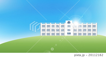 学校 空 風景 背景 のイラスト素材 20112162 Pixta