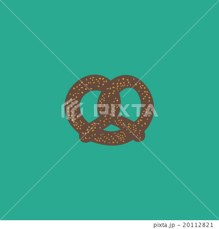 Pretzel flat icon Pretzel flat icon 20112821