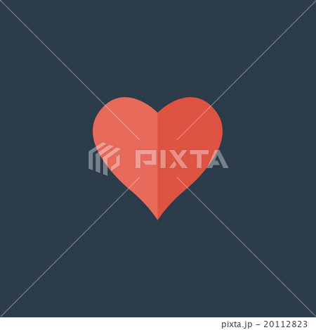 Heart flat icon 20112823