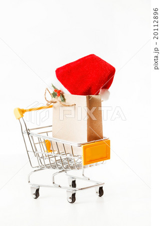 Christmas presents in shopping trolley Christmas presents in shopping trolley 20112896