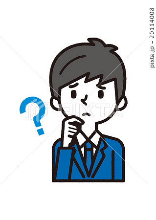 悩むビジネスマン 20114008