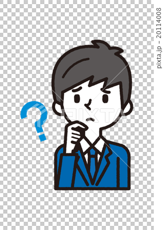悩むビジネスマン 20114008