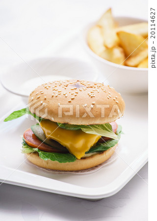 cheeseburger with potato 20114627