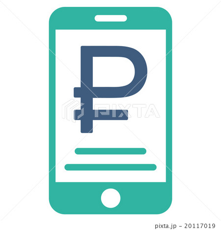 Rouble Mobile Payment Flat Icon Rouble Mobile Payment Flat Icon 20117019