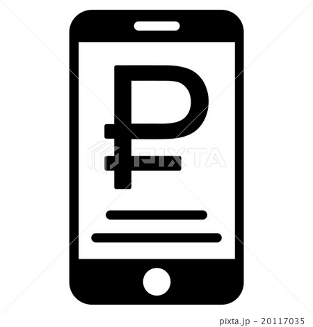 Rouble Mobile Payment Flat Icon Rouble Mobile Payment Flat Icon 20117035