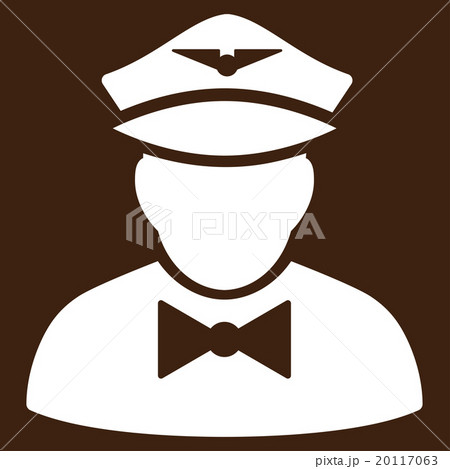 Airline Steward Flat Icon Airline Steward Flat Icon 20117063
