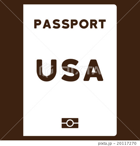 American Passport Flat Icon 20117270