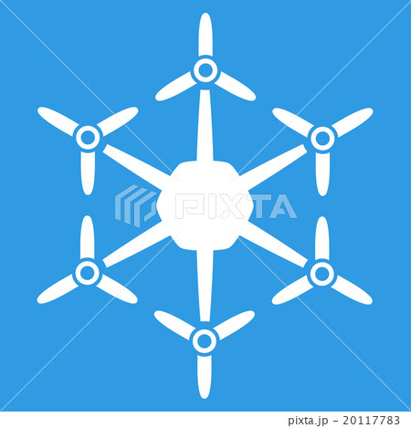 Hexacopter Flat Icon 20117783