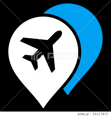 Airport Map Markers Flat Icon Airport Map Markers Flat Icon 20117872
