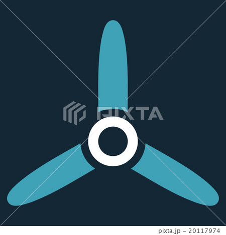 Three Bladed Screw Flat Icon 20117974