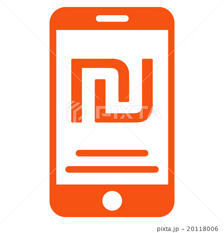 Shekel Mobile Payment Flat Icon 20118006