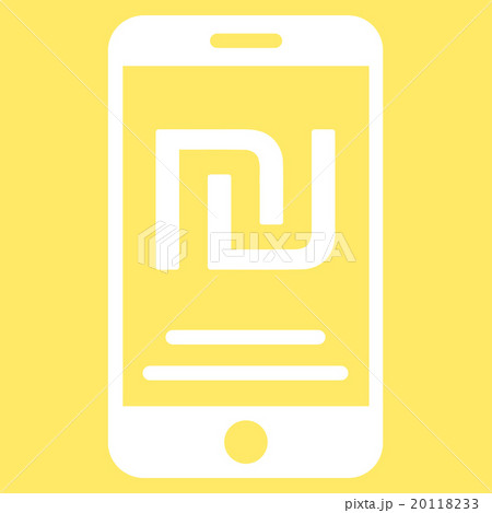Shekel Mobile Payment Flat Icon 20118233