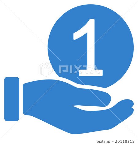 One Coin Payment Flat Icon 20118315