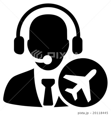 Dispatcher Flat Iconのイラスト素材