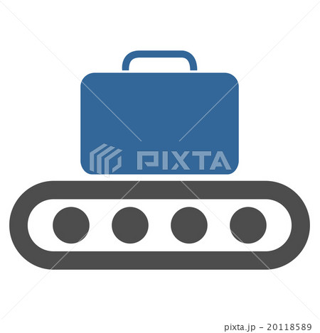Baggage Conveyor Flat Icon Baggage Conveyor Flat Icon 20118589