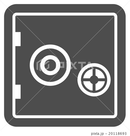 Bank Safe Flat Icon 20118693