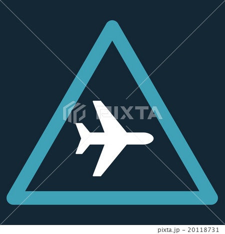 Airplane Danger Flat Icon Airplane Danger Flat Icon 20118731