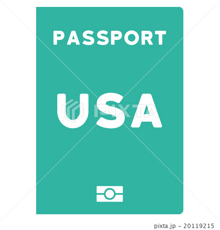 American Passport Flat Icon 20119215